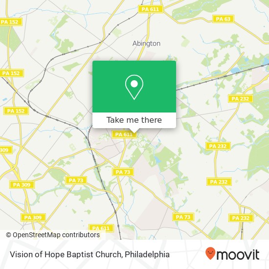 Vision of Hope Baptist Church map