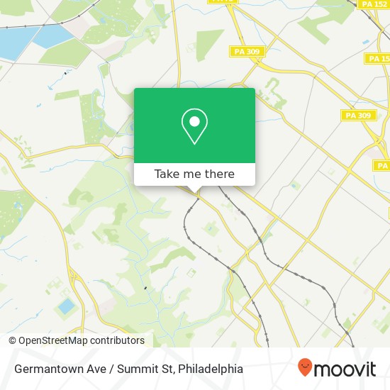 Germantown Ave / Summit St map