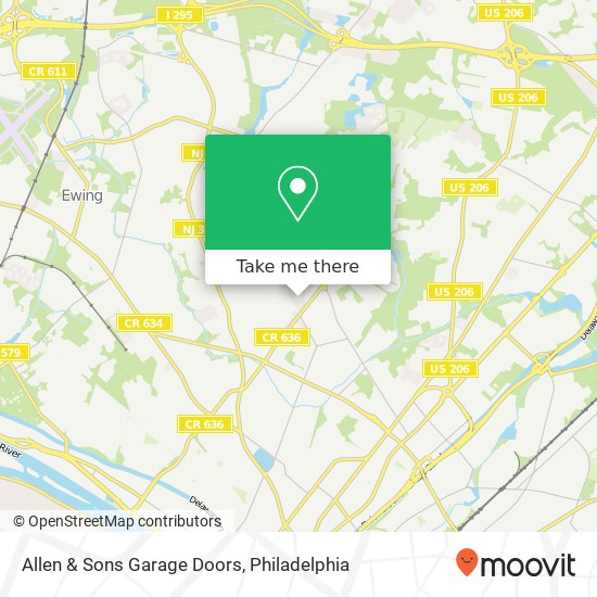 Allen & Sons Garage Doors map