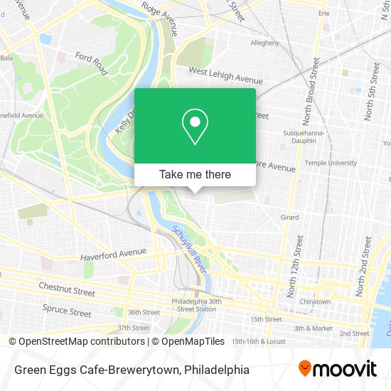 Green Eggs Cafe-Brewerytown map