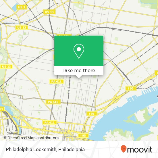 Philadelphia Locksmith map