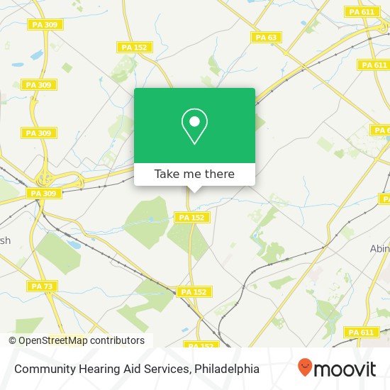 Community Hearing Aid Services map