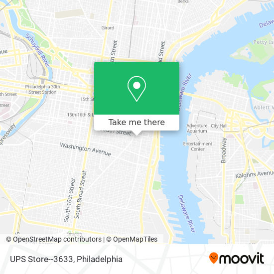 Mapa de UPS Store--3633