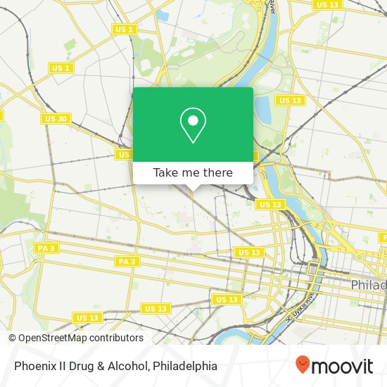 Mapa de Phoenix II Drug & Alcohol