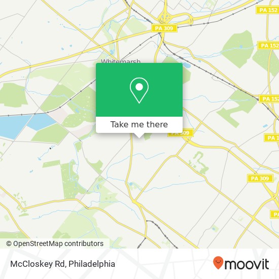 McCloskey Rd map