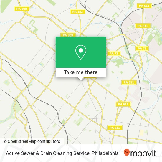 Active Sewer & Drain Cleaning Service map