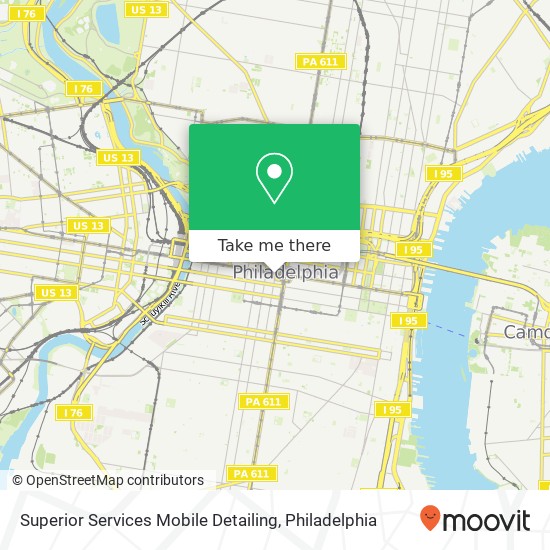 Superior Services Mobile Detailing map