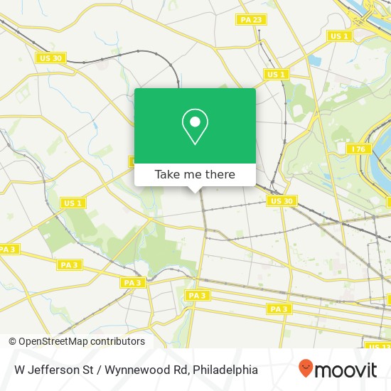 Mapa de W Jefferson St / Wynnewood Rd