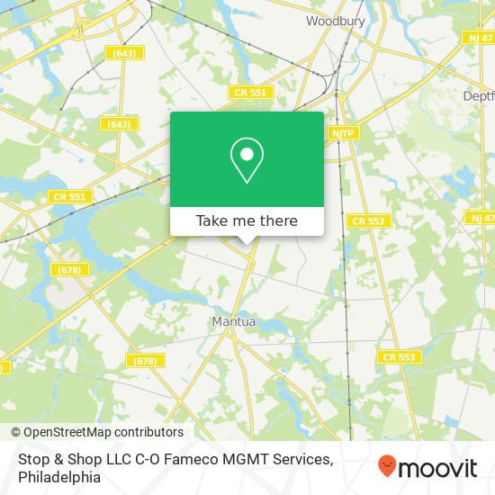 Stop & Shop LLC C-O Fameco MGMT Services map