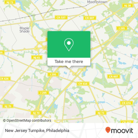 New Jersey Turnpike map
