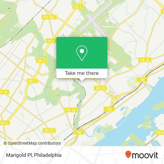 Marigold Pl map