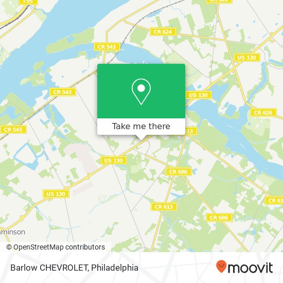 Barlow CHEVROLET map