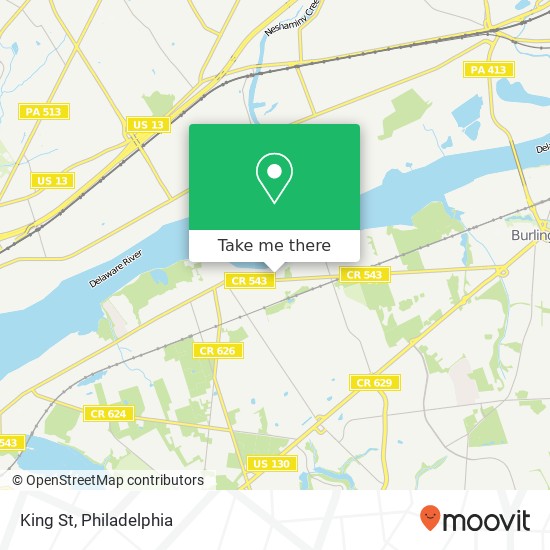 King St map