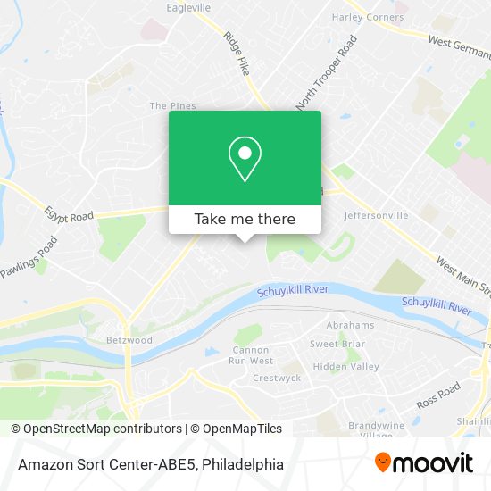 Amazon Sort Center-ABE5 map