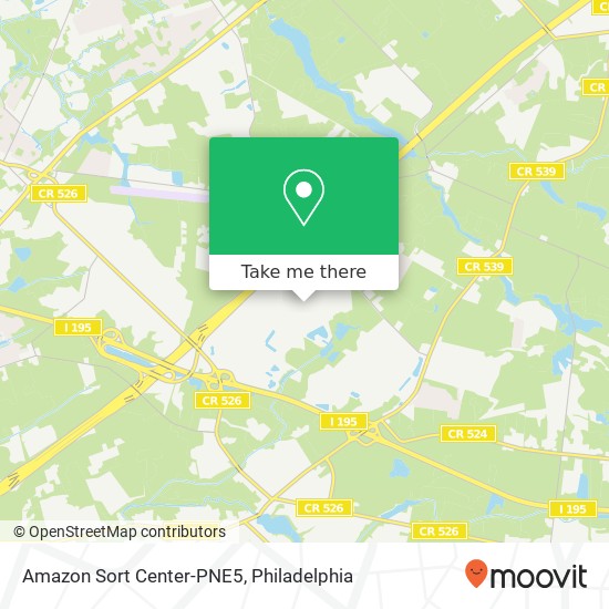 Amazon Sort Center-PNE5 map