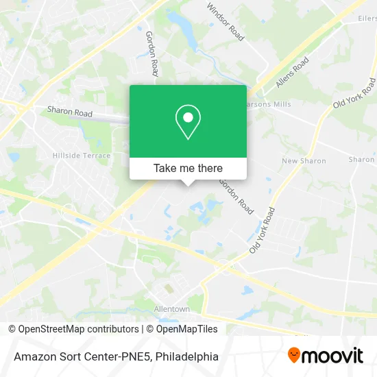 Amazon Sort Center-PNE5 map