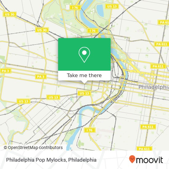 Mapa de Philadelphia Pop Mylocks
