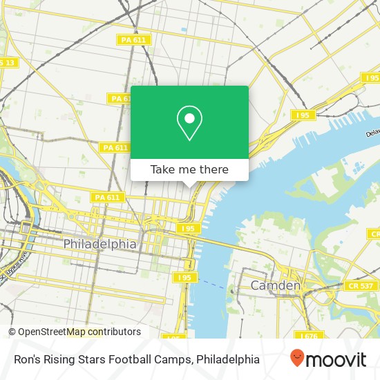 Ron's Rising Stars Football Camps map