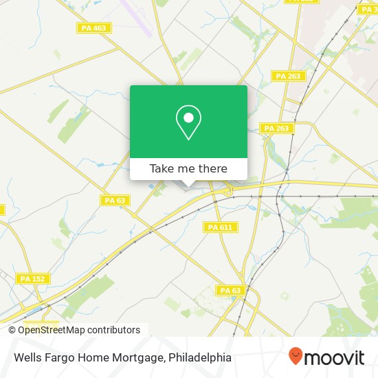 Mapa de Wells Fargo Home Mortgage