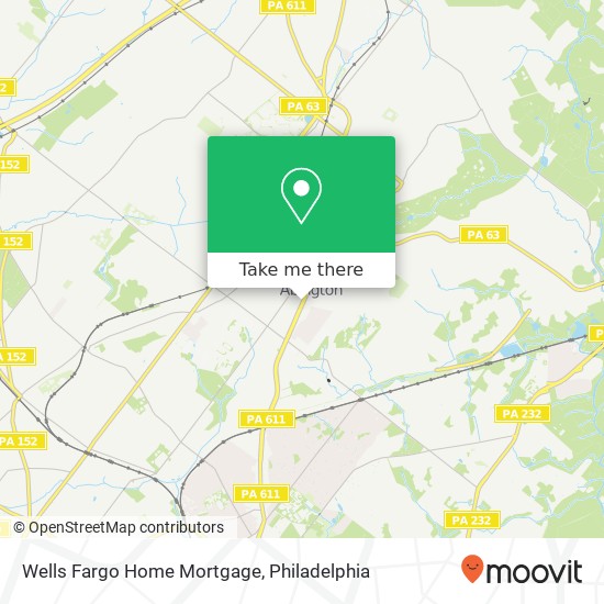 Wells Fargo Home Mortgage map