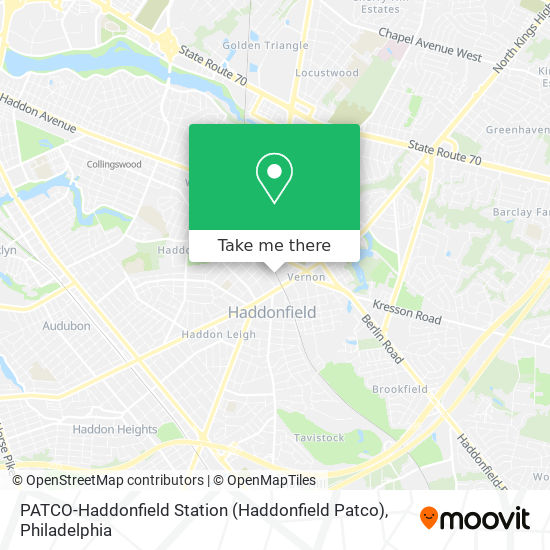 Mapa de PATCO-Haddonfield Station (Haddonfield Patco)