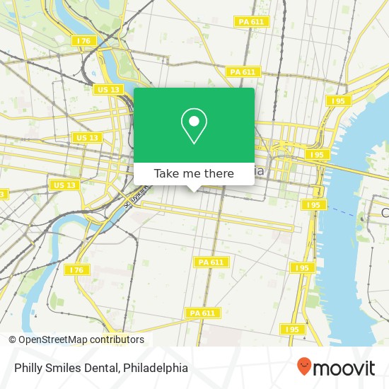 Philly Smiles Dental map