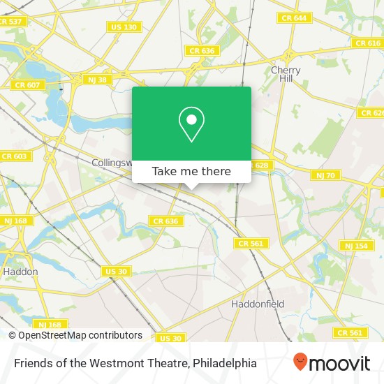 Mapa de Friends of the Westmont Theatre