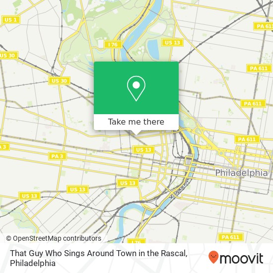 Mapa de That Guy Who Sings Around Town in the Rascal