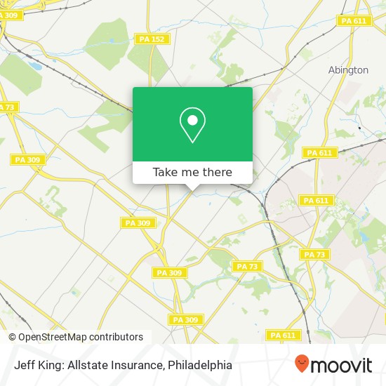 Mapa de Jeff King: Allstate Insurance