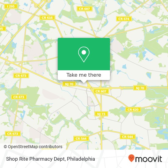 Mapa de Shop Rite Pharmacy Dept