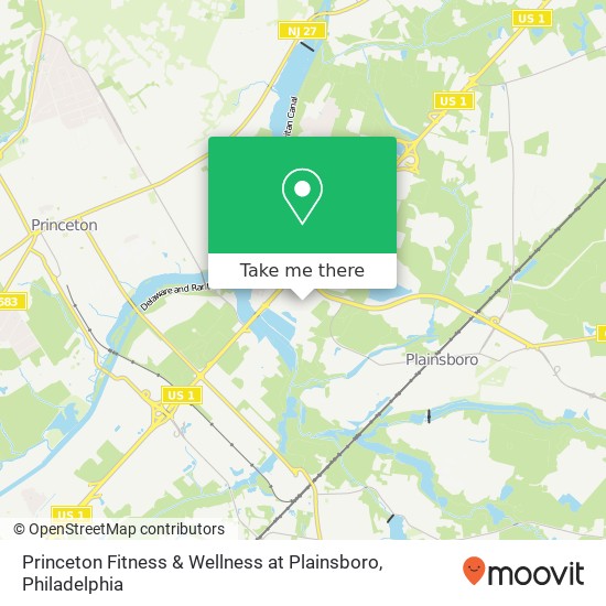 Mapa de Princeton Fitness & Wellness at Plainsboro