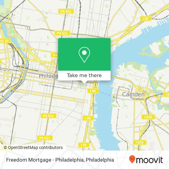 Freedom Mortgage - Philadelphia map