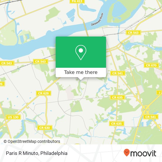 Paris R Minuto map