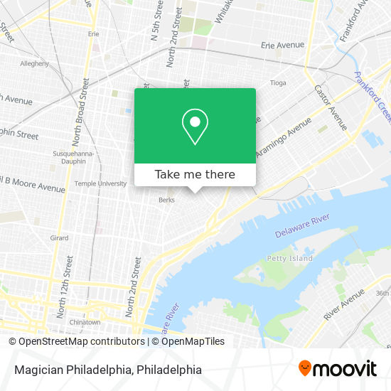 Magician Philadelphia map