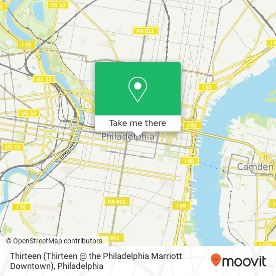 Mapa de Thirteen (Thirteen @ the Philadelphia Marriott Downtown)