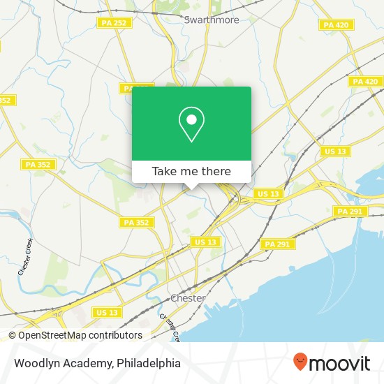 Mapa de Woodlyn Academy