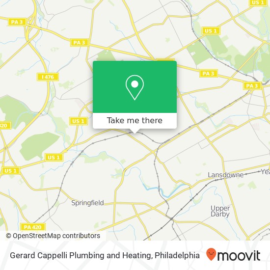 Gerard Cappelli Plumbing and Heating map