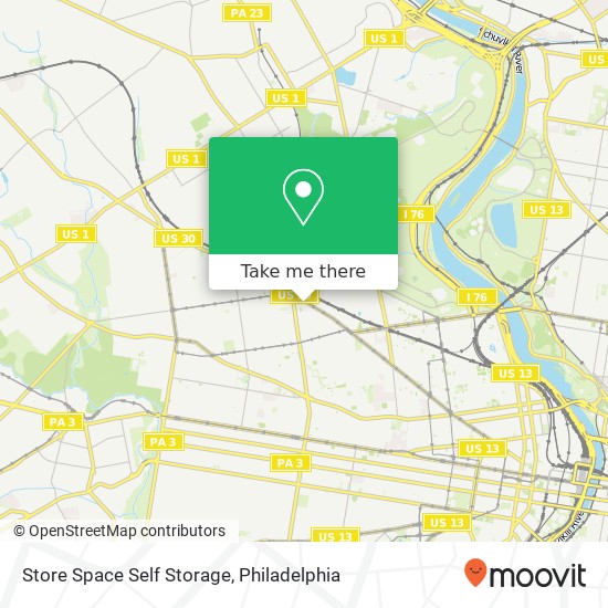 Mapa de Store Space Self Storage