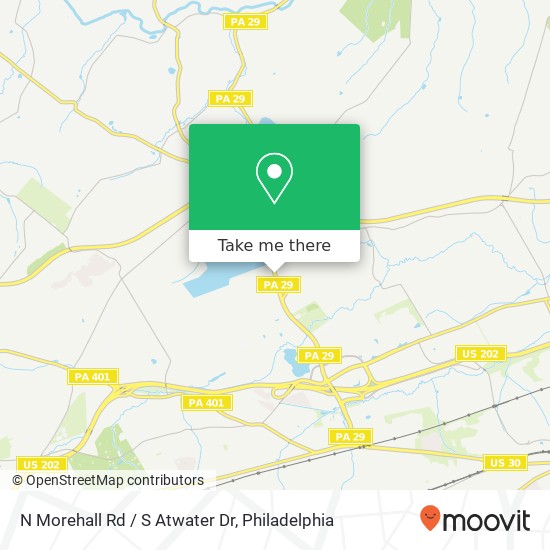 Mapa de N Morehall Rd / S Atwater Dr