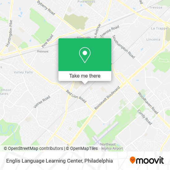 Mapa de Englis Language Learning Center