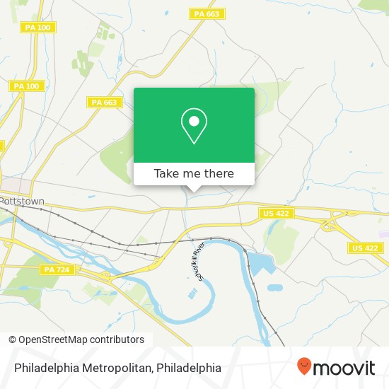 Mapa de Philadelphia Metropolitan