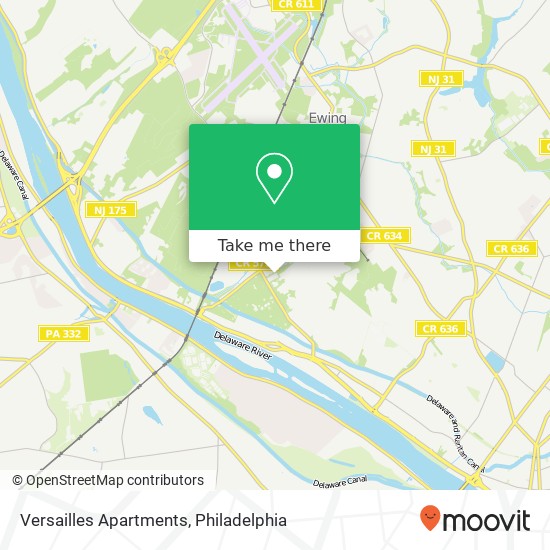 Versailles Apartments map
