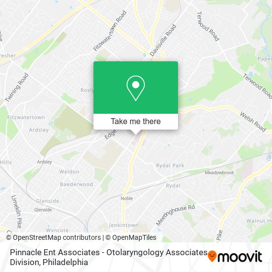 Pinnacle Ent Associates - Otolaryngology Associates Division map