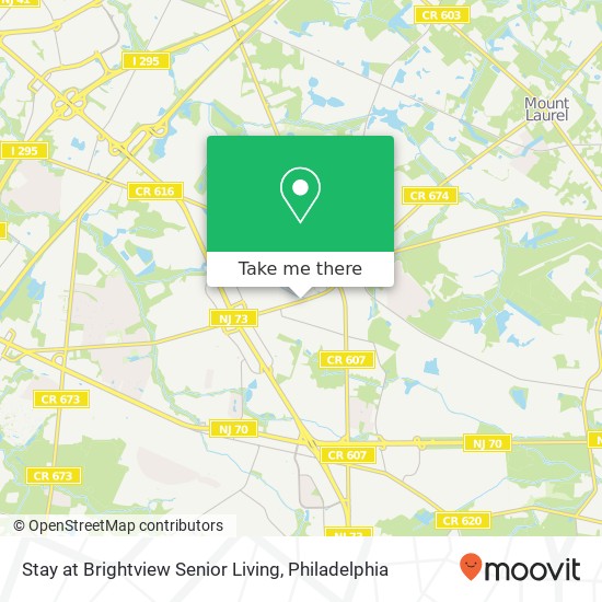 Stay at Brightview Senior Living map