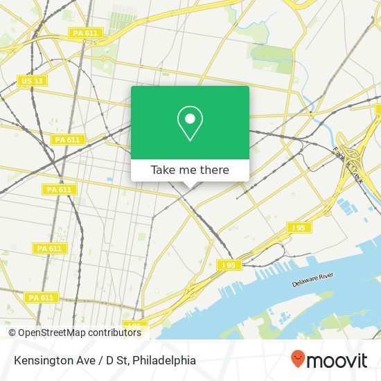 Mapa de Kensington Ave / D St