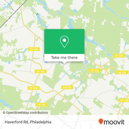 Haverford Rd map