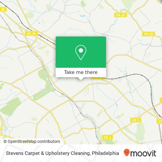 Stevens Carpet & Upholstery Cleaning map