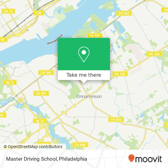 Mapa de Master Driving School