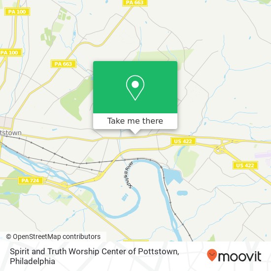Spirit and Truth Worship Center of Pottstown map