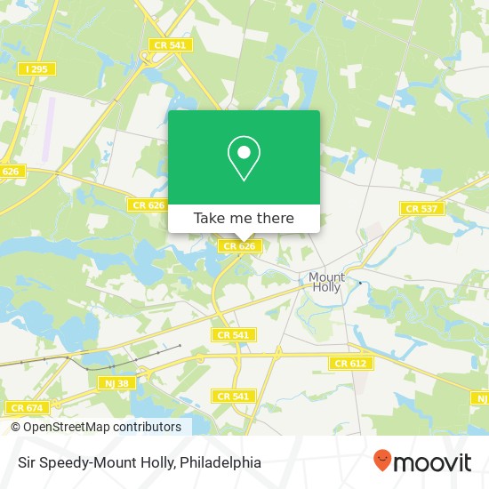 Sir Speedy-Mount Holly map